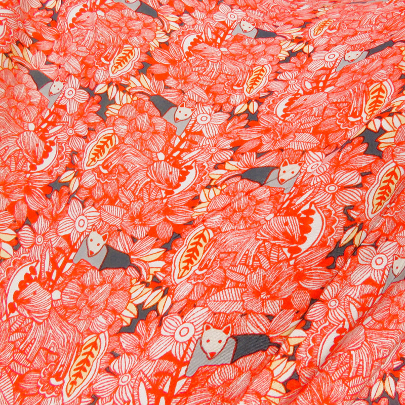 Fox & Rabbit - Red Block Print Skirt Dress