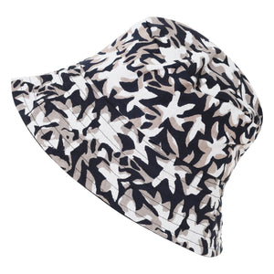 Monochrome Black Block Print - Reversible Bucket Hat