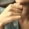  Pure brass seed of life sacred geometry pendant.