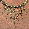 Adjustable Pure Brass Open Crosses Chain Necklace