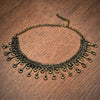 Single Drop Chainmail Silver Necklace
