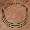 Pure Brass Charm Beaded Snake Chain Bracelet