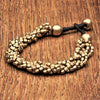 Dainty Pure Brass Beaded Foxtail Bracelet