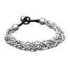Silver Flower Charm Chain Bracelet