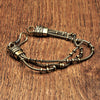 Silver Beaded Snake Chain Bracelet