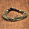 Naga Tribe Adjustable Pure Brass Beaded Bracelet