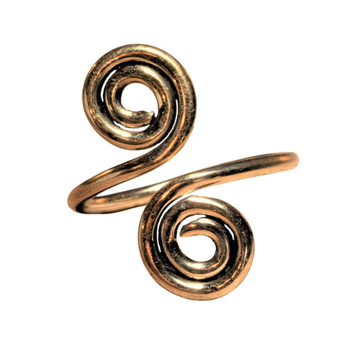 Pure Brass Woven Braid Ring