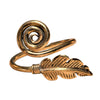 Silver Feather Spiral Wrap Ring