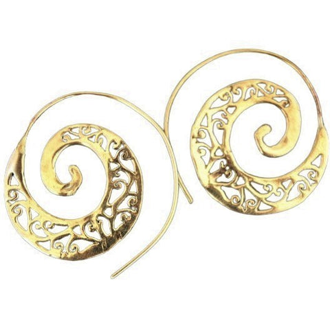 Small Wooden Spiral Fake Ear Stretcher