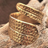 Pure Brass Tribal Shield Ring