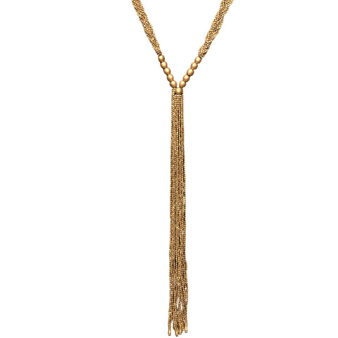 Pure Brass Tribal Spike Collar Necklace - OMishka