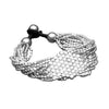 Adjustable Silver Disc Chain Bracelet
