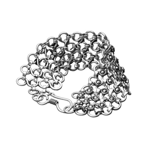 Silver Chakra Balancing Bracelet