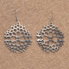 Triple Wave Silver Drop Earrings
