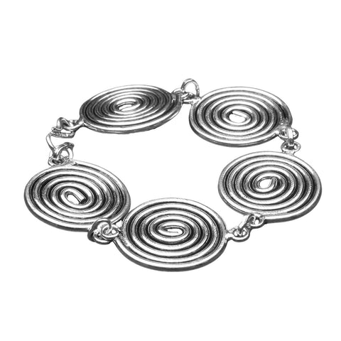 Silver Rope Spiral Bracelet