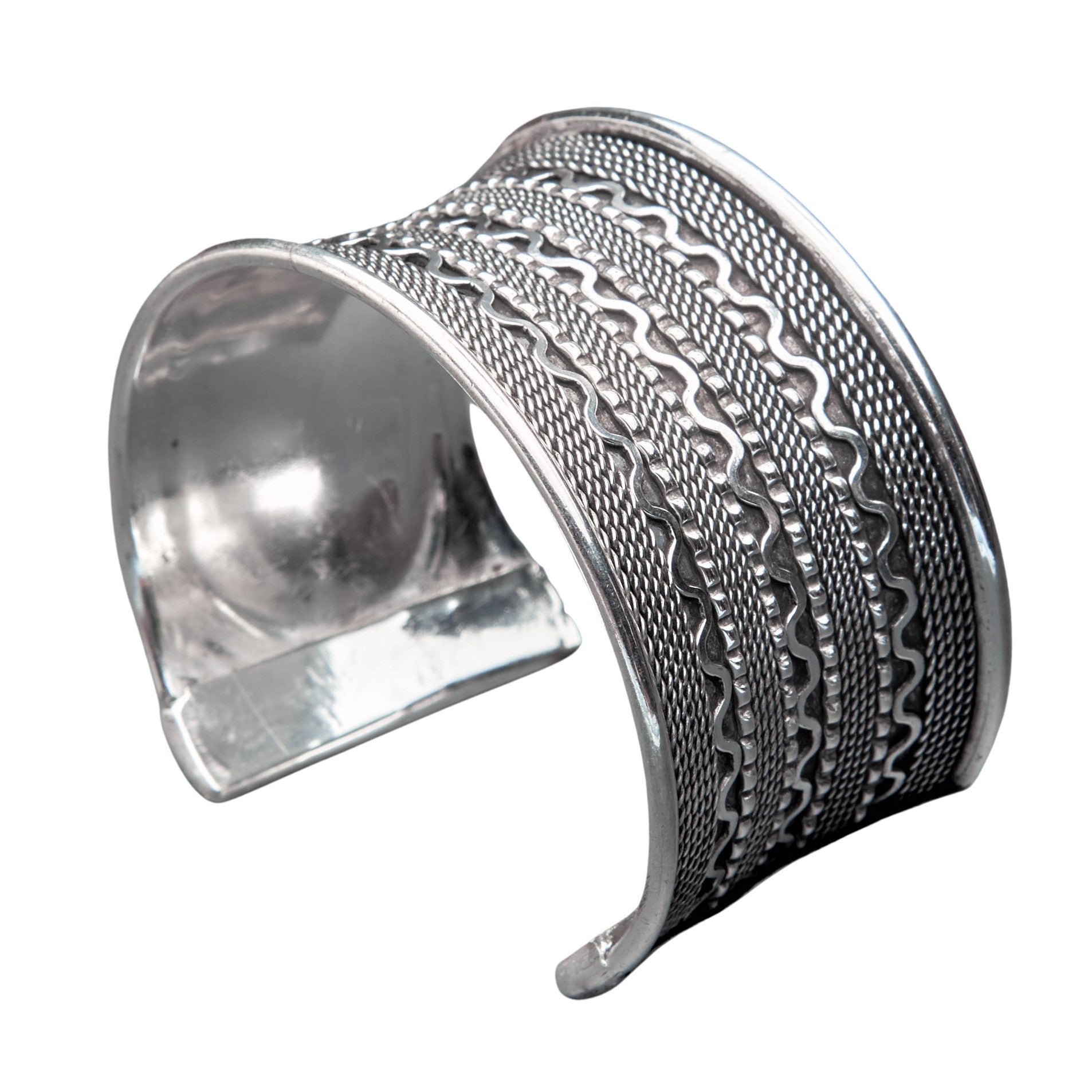 Stainless Steel Cross Beads Multi-Layer Woven Cuff Bracelet - Vintage Design, 21cm Length, Leather & Steel