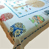 Colourful Patchwork Tree of Life Bed Cover & Throw - 02