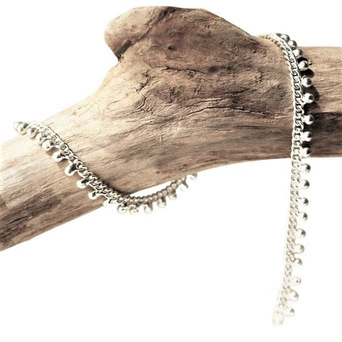 Chunky Chain Silver Anklet