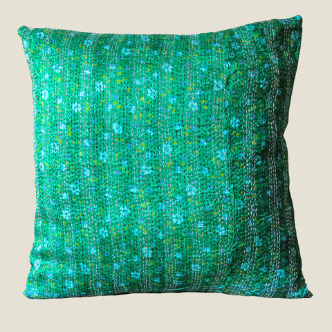 Recycled Patchwork Kantha Cushion Cover - 25