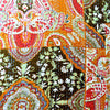 Orange Patterned Kantha Bed Cover & Throw - 22