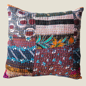 Recycled Patchwork Kantha Cushion Cover - 25