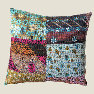 Recycled Patchwork Kantha Cushion Cover - 30