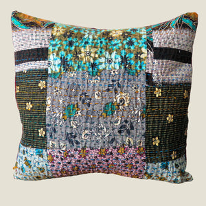 Recycled Patchwork Kantha Cushion Cover - 44