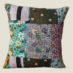 Recycled Patchwork Kantha Cushion Cover - 44