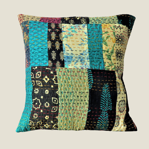 Recycled Patchwork Kantha Cushion Cover - 50
