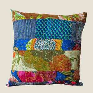 Recycled Patchwork Kantha Cushion Cover - 74