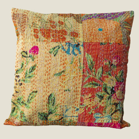 Recycled Patchwork Kantha Cushion Cover - 65