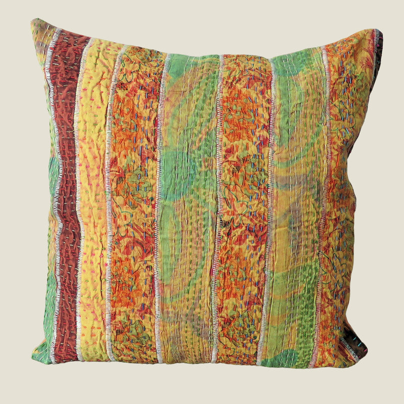 Recycled Patchwork Kantha Cushion Cover - 81