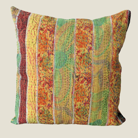 Recycled Patchwork Kantha Cushion Cover - 73