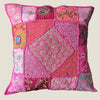 Recycled Pink Patchwork Cushion Cover - 01