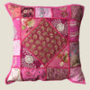 Recycled Pink Patchwork Cushion Cover - 02