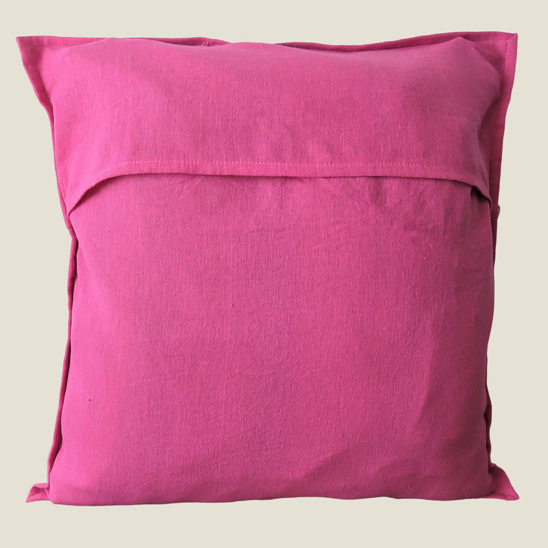 Recycled Pink Patchwork Cushion Cover - 03