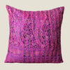 Pink Vintage Silk Kantha Cushion Cover - 11