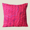 Pink Vintage Silk Kantha Cushion Cover - 12