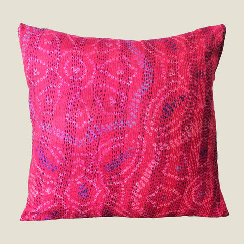 Recycled Patchwork Kantha Cushion Cover - 25