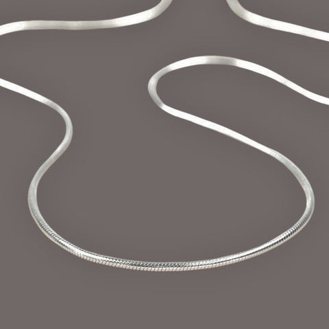 Adjustable Layered Silver Snake Chain Necklace