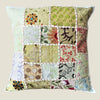 Recycled White Patchwork Cushion Cover - 04