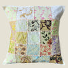 Recycled White Patchwork Cushion Cover - 05