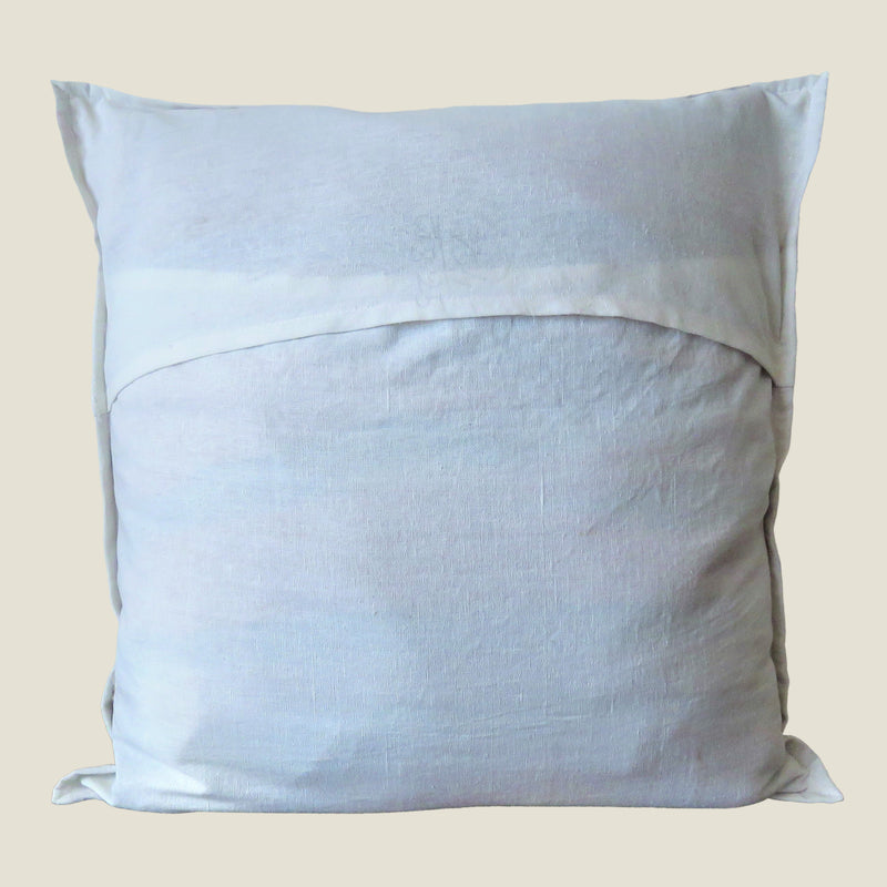 Recycled White Patchwork Cushion Cover - 04