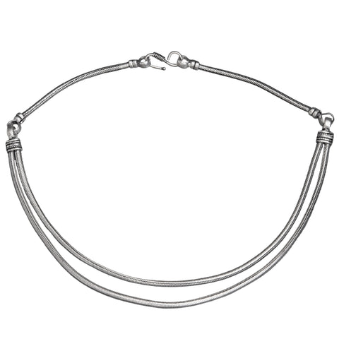 Silver Infinity Spiral Bracelet
