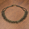 Handmade nickel free pure brass, Banjara Tribe, disc and bead patterned, chain link necklace designed by OMishka.