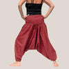 Red Peacock Feather - Yoga Pants, Harem Trousers & Jumpsuit