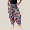 Blue Mango Motif -  Yoga Pants, Harem Trousers & Jumpsuit