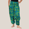 Green Flower Spiral -  Yoga Pants, Harem Trousers & Jumpsuit