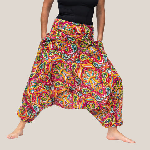 Ruby Red - Bamboo Yoga Pants & Harem Trousers
