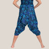 Blue Flower Spiral - Yoga Pants, Harem Trousers & Jumpsuit